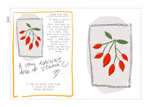 Load image into Gallery viewer, DOWNLOAD AND PRINT YOUR OWN RECIPE CARD - ROSE HIP TEA

