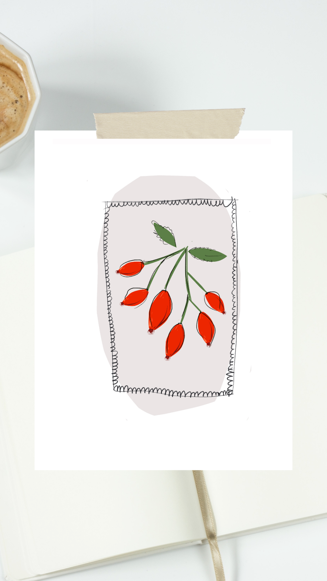 DOWNLOAD AND PRINT YOUR OWN RECIPE CARD - ROSE HIP TEA