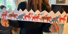 Load image into Gallery viewer, BIRTHDAY CROWN CARD, TO FIT ANY HEAD SIZE, CELEBRATION CROWN, ANIMAL PARADE