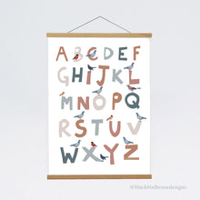 Load image into Gallery viewer, NEW Bird Alphabet Print
