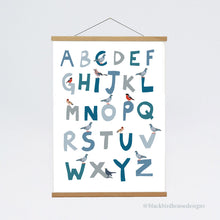 Load image into Gallery viewer, NEW Bird Alphabet Print