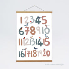 Load image into Gallery viewer, NEW Bird Number Print