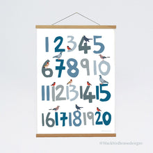 Load image into Gallery viewer, NEW Bird Number Print