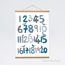 Load image into Gallery viewer, NEW Bird Number Print