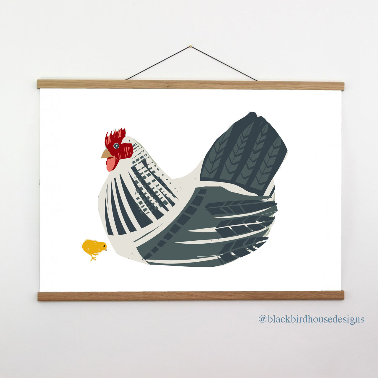 NEW HEN colourful Print