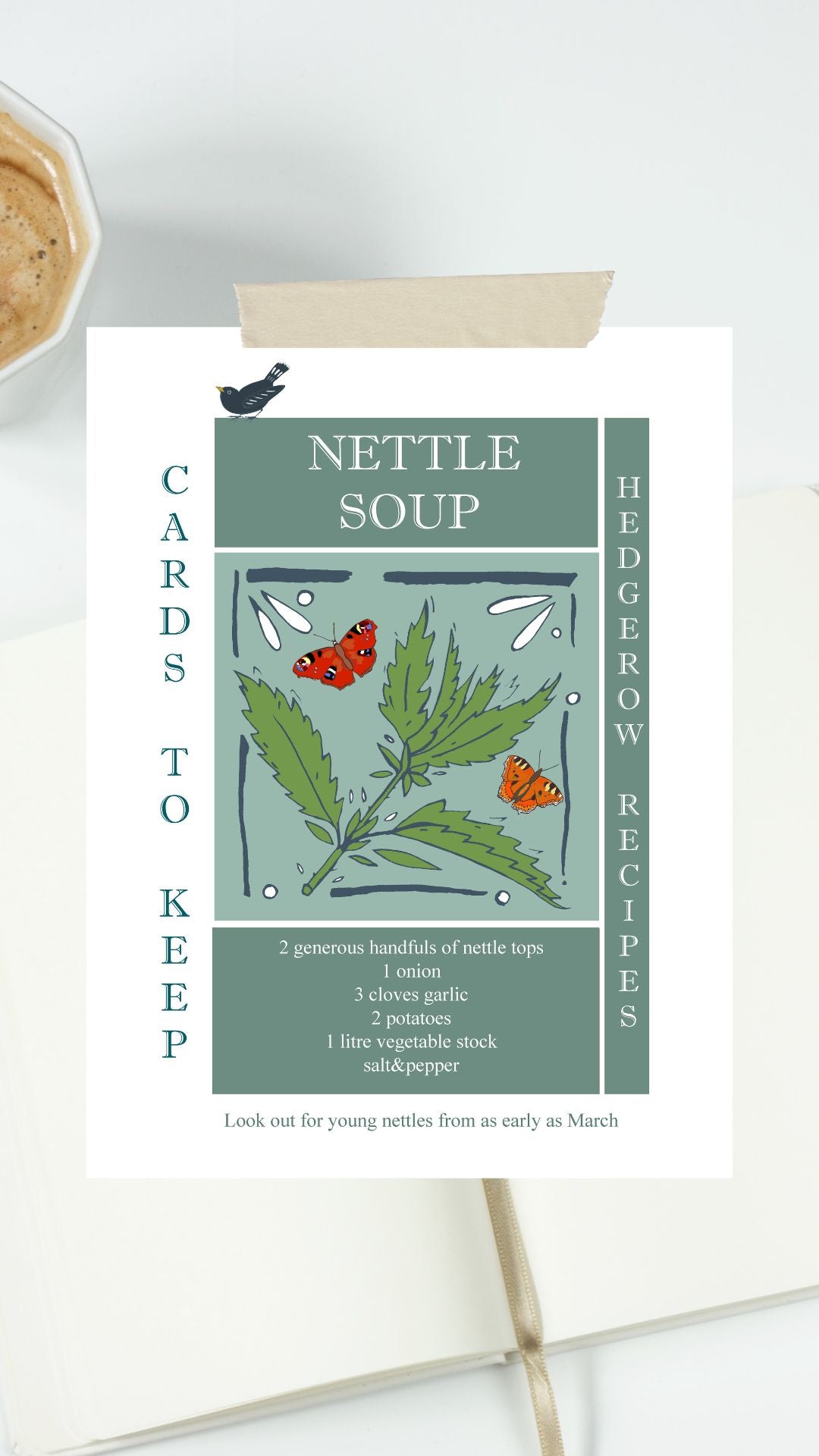 DOWNLOAD AND PRINT YOUR OWN RECIPE CARD - SPRING NETTLE SOUP