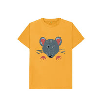 Load image into Gallery viewer, Mustard MOUSE KIDS T -WITH TAIL!
