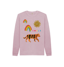 Load image into Gallery viewer, Mauve SMILE KIDS SWEATER
