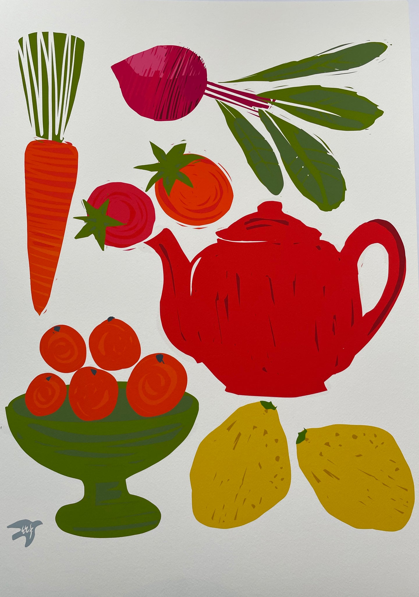 RED TEAPOT - GICLEE PRINT