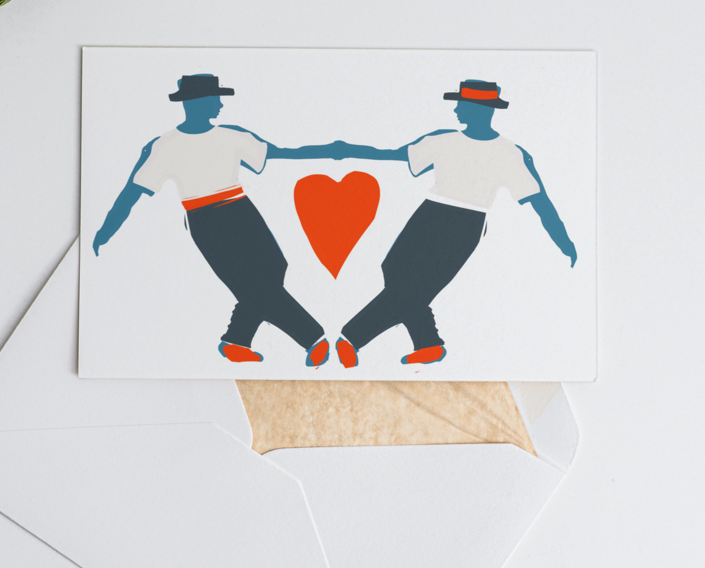 ANY OCCASION CARD - DANCING COUPLE VALENTINE, LOVE, WEDDING, ENGAGEMENT GREETING CARD