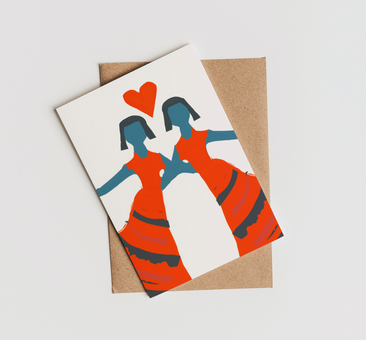 ANY OCCASION - HAPPY COUPLE GREETING CARD, LOVE, WEDDING, VALENTINE, ENGAGEMENT.