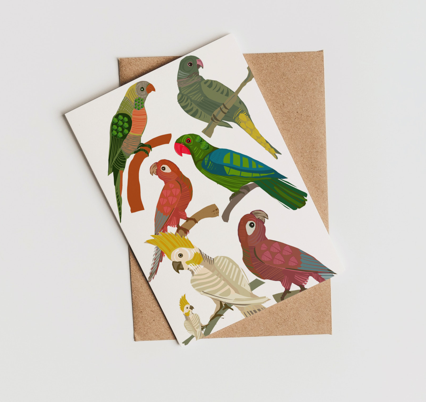 PARROT BIRD  ANY OCCASION CARD