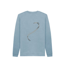 Load image into Gallery viewer, Stone Blue MOUSE KIDS SWEATER -WITH TAIL!
