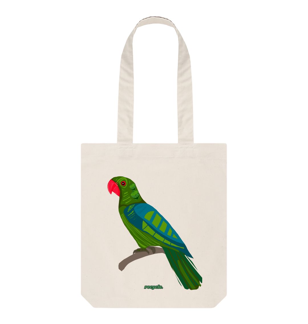 Natural PARROT ORGANIC TOTE BAG