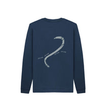 Load image into Gallery viewer, Navy Blue MOUSE KIDS SWEATER -WITH TAIL!
