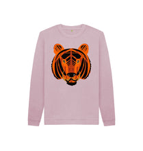 Load image into Gallery viewer, Mauve TIGER KIDS SWEATER -WITH TAIL!
