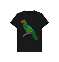 Load image into Gallery viewer, Black PARROT KIDS T
