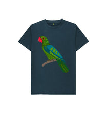 Load image into Gallery viewer, Denim Blue PARROT KIDS T
