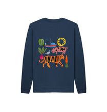 Load image into Gallery viewer, Navy Blue ALL SORTS KIDS SWEATER
