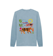 Load image into Gallery viewer, Stone Blue ALL SORTS KIDS SWEATER
